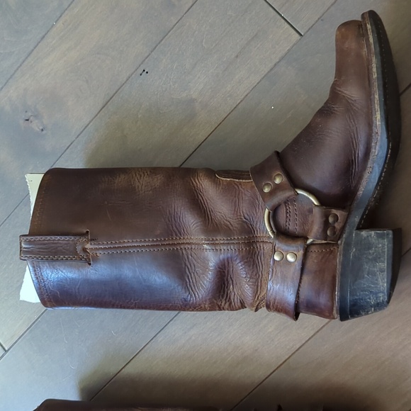 Frye 12R Harness Women's Size 6 Brown Leather Boots - Picture 7 of 15